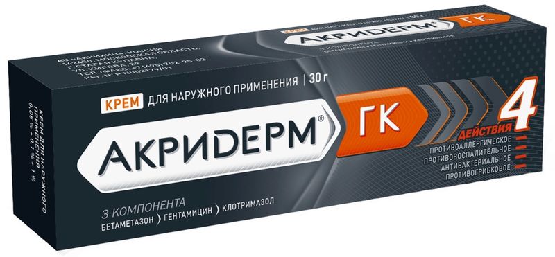Акридурм г.кк 30г крэм в аспекте